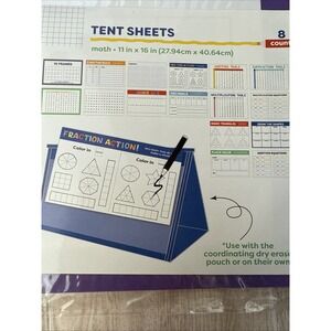 Dry Erase Pouch‎ Tent And 24 Tent Sheets Math Homeschool Practice